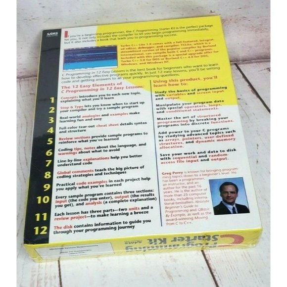 Vintage Sams Publishing C Programming Starter Kit by Greg Perry - Picture 2 of 11